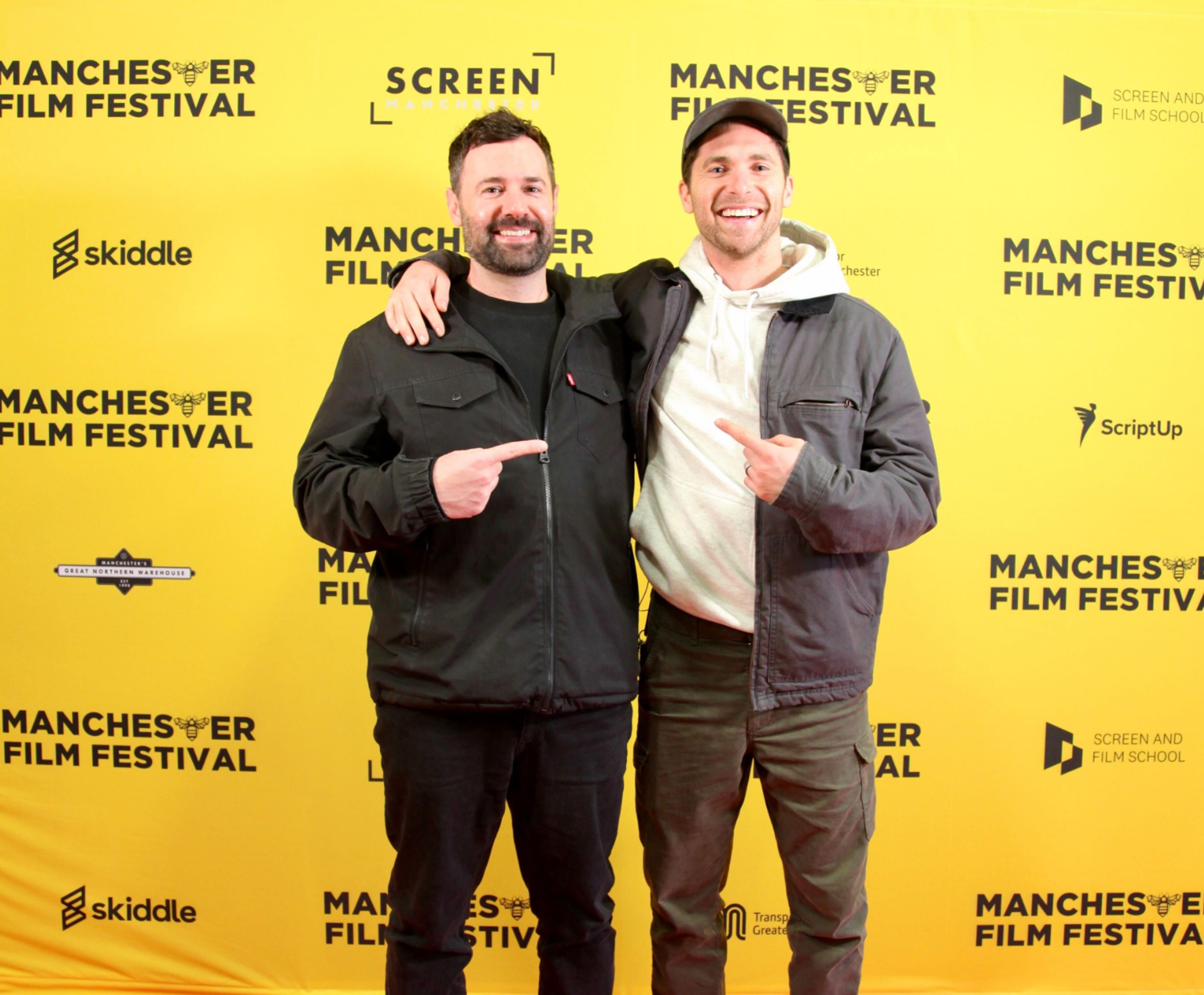 Tyler Wells and Danny Gevirtz at Manchester International Film Festival