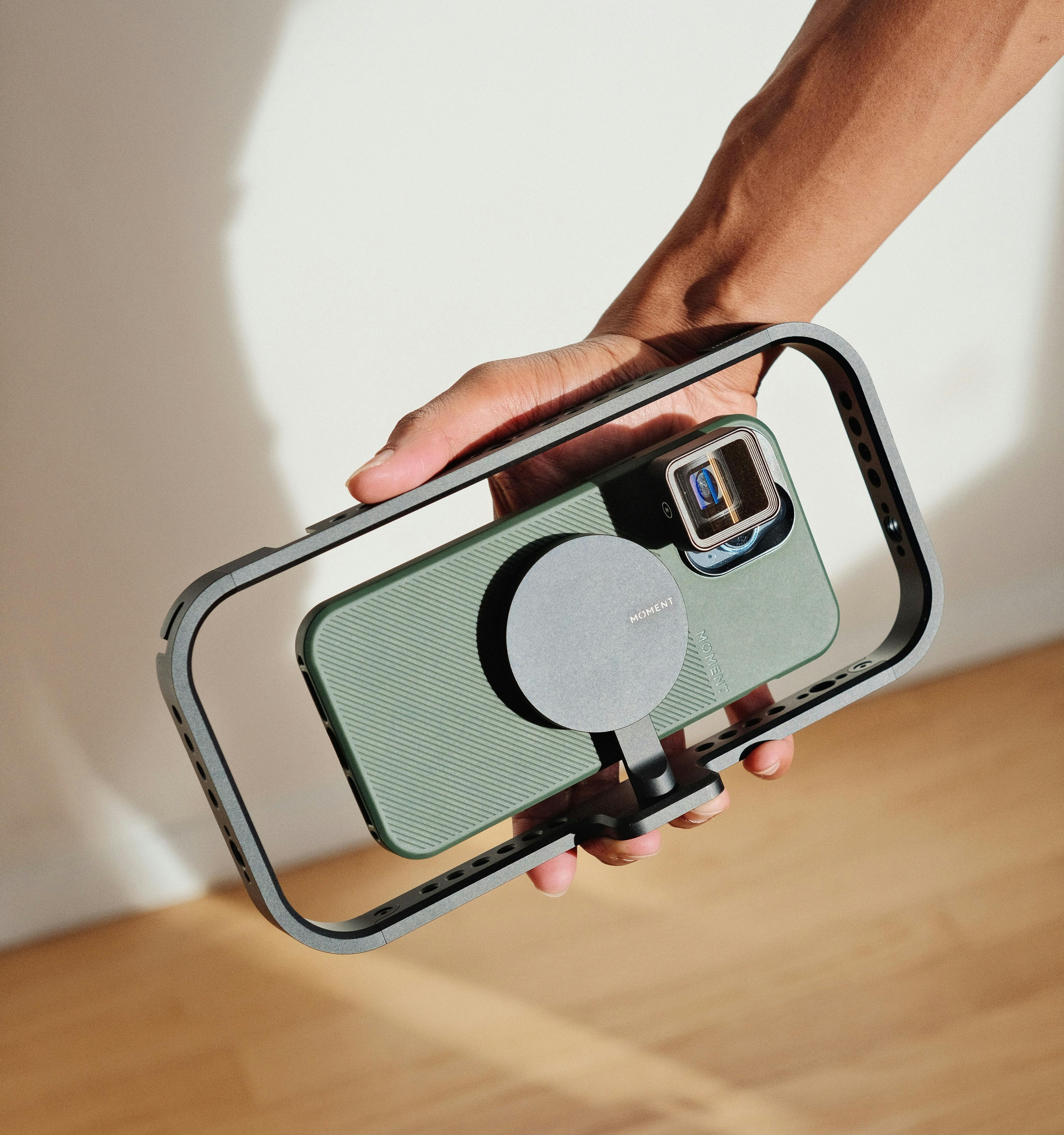 Dress up the iPhone with a Moment Filmmaker cage.